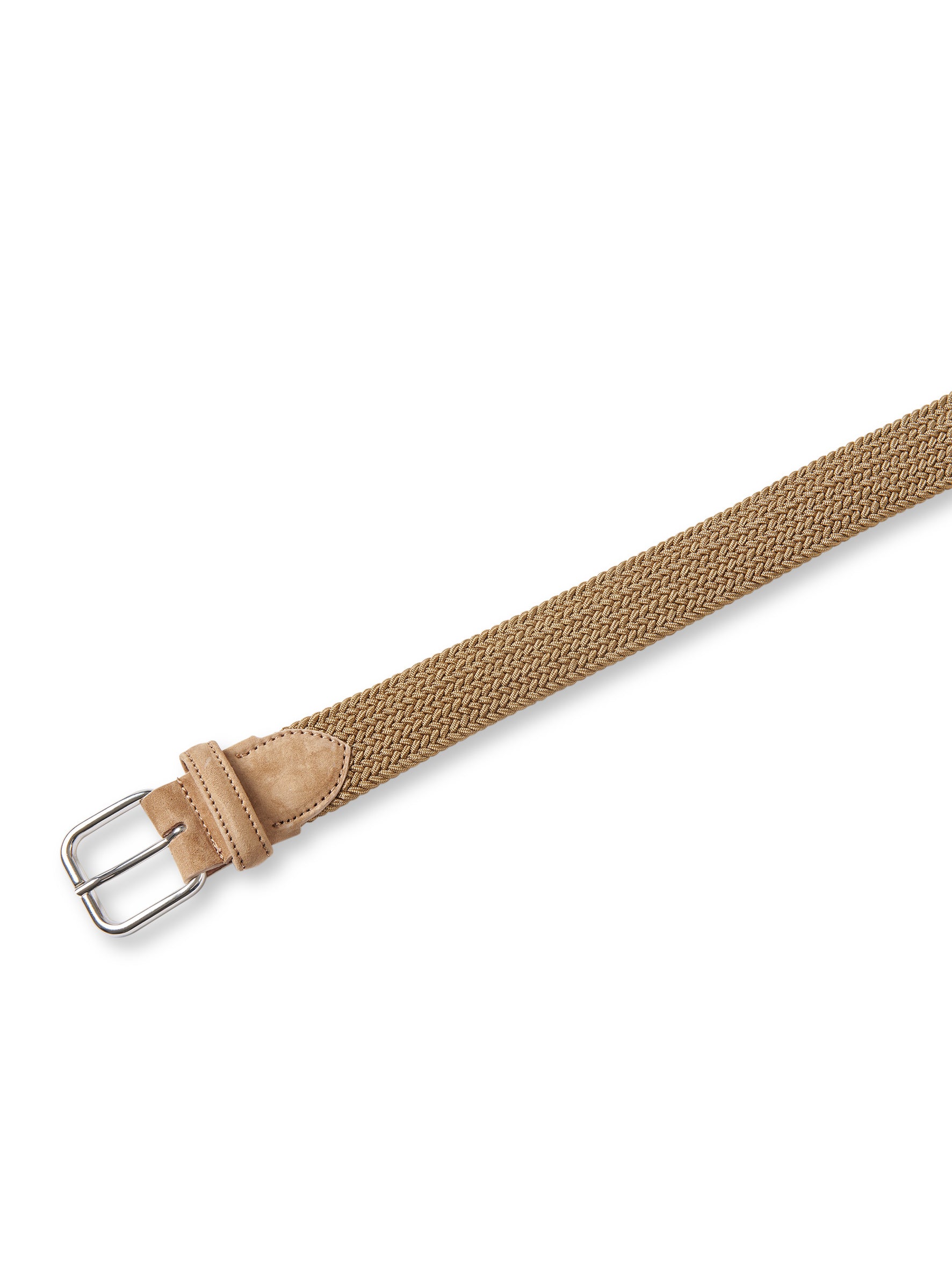 Sand-colored braided belt
